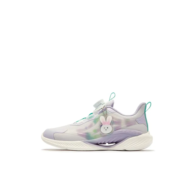 XTEP Qing Feng 5.0 Anti Slip Wear Resistant Low Top Kids' Running Shoes Light Purple Violet Blue Purple Teenagers-0