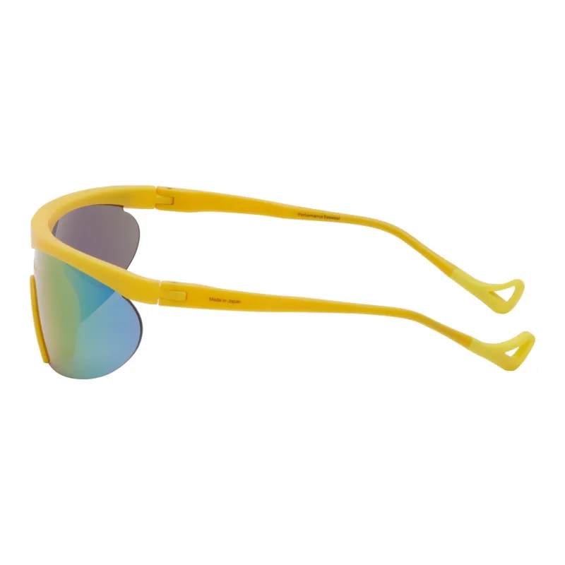 District Vision Titanium Polyacrylonitrile Irregular Shape Sunglasses Women's Yellow-1