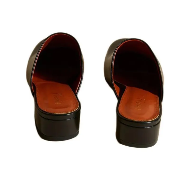 Manu Atelier Beste Slippers Wrap-toe Slippers Women's Black-3