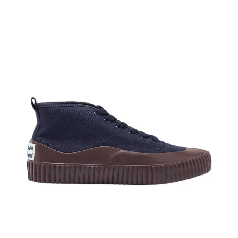Maison Kitsune Mid Top Canvas Shoes Unisex-1
