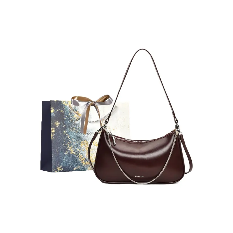 Iman's House Pu Crossbody One Shoulder Handbag Women's Black/Deer Brown/Brown/Red-12