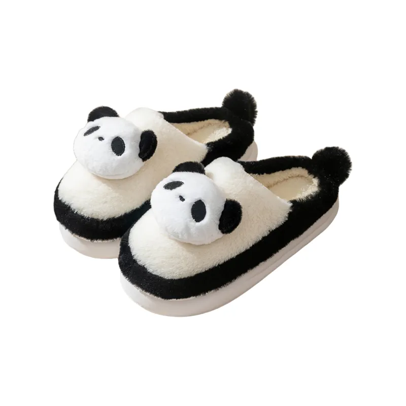 Cute Cartoon Small Animal Fall And Winter Home, Cotton Slippers Unisex-0