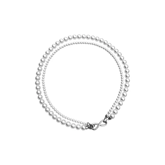 GIRATI Shell Pearl Necklaces Women's-2