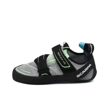 SCARPA Anti Slip Wear Resistant Low Top Rock Climbing Shoes Women's Mint Green With Black Accents