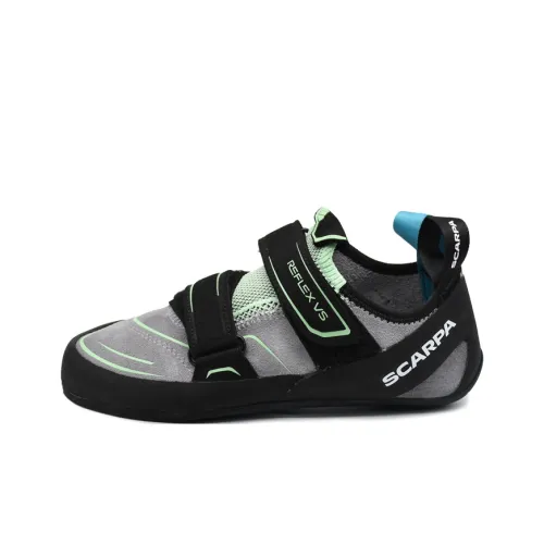 SCARPA Anti Slip Wear Resistant Low Top Rock Climbing Shoes FZ2642 Women's Mint Green With Black Accents