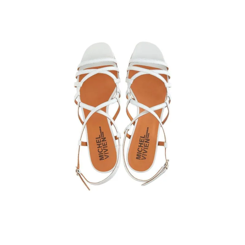 MICHEL VIVIEN Strap Sandals Women's White-4