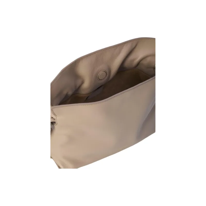 LOEWE Flamenco Calfskin Clutch Bag Over The Shoulder Mini Women's Beige-3