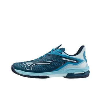 Mizuno Wave Exceed Tour 6 Anti Slip Wear Resistant Low Top Tennis Shoes Unisex Blue