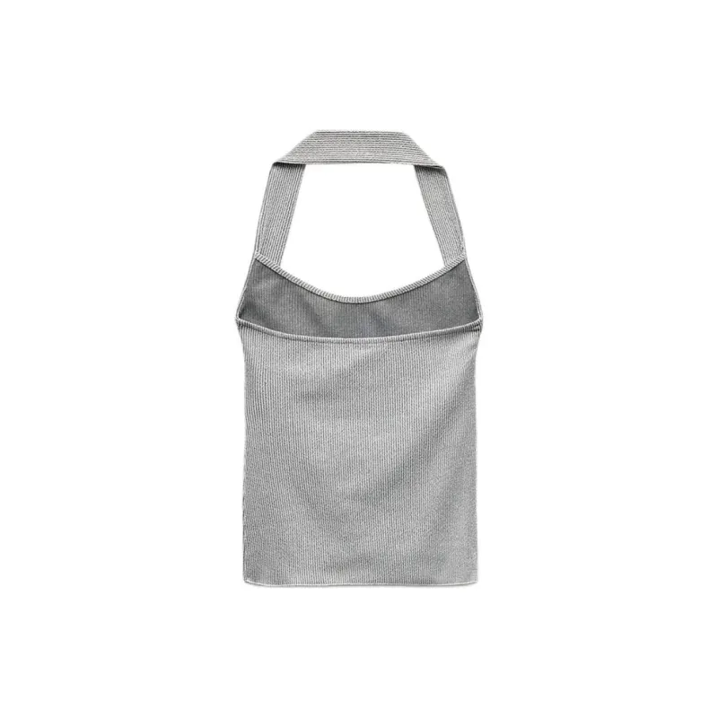 ZARA Tank Tops Women's Gray-1