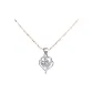 Heartfelt Necklace[Sunflower Seeds Heart Necklace]White Zircon