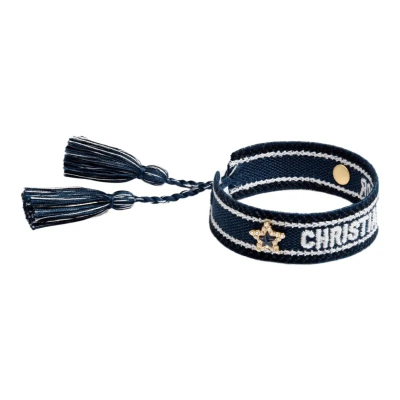 DIOR Logo Embroidered Bracelet-1