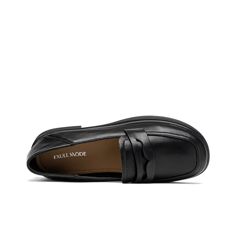 EXULL Q Loafers 3cm Women's Black-2