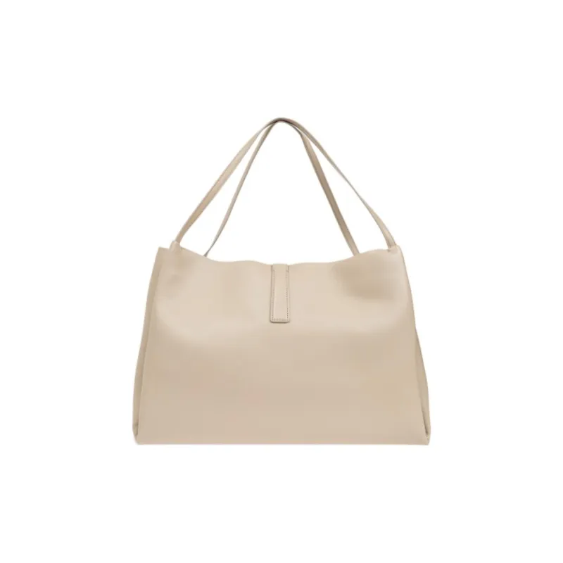 FERRAGAMO Leather Handbag Women's Light Beige-2