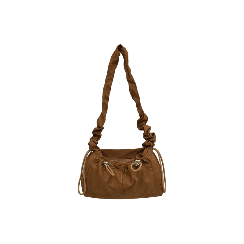 TAKI Nylon Fabric Commute Crossbody Bag Shoulder Bag Unisex Black/Ecru/Brown/Apricot/Coffee-10