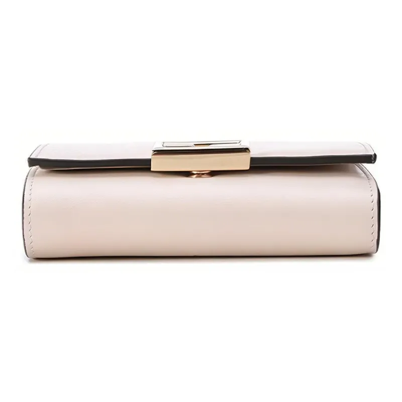 FENDI Leather Wallet Women's Ecru-4