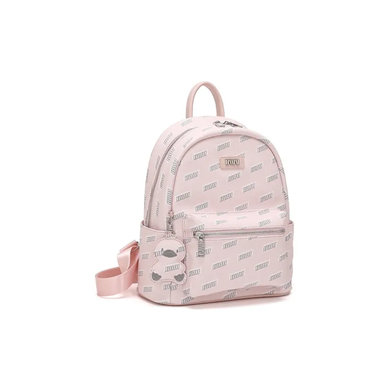 SEPTWOLVES PVC Backpack Regular Women's Pink-2