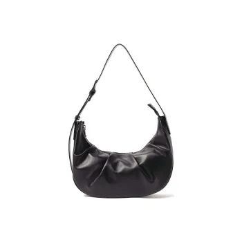 Beams Synthetic Leather Handbag, Shoulder Bag Women's Black/Metallic Pink