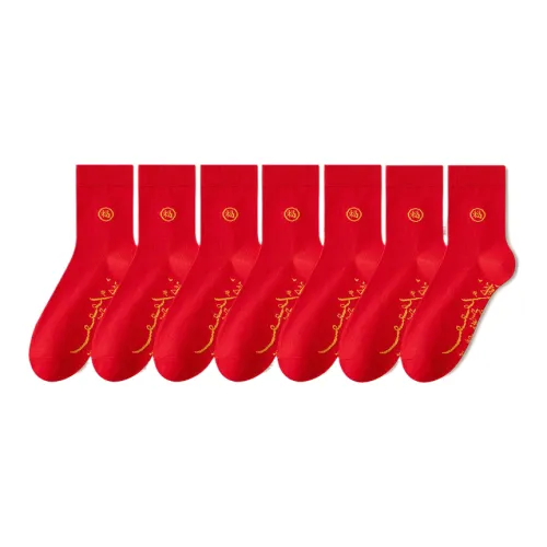 Lan Miao Mid Calf Socks Men's 7 Pack