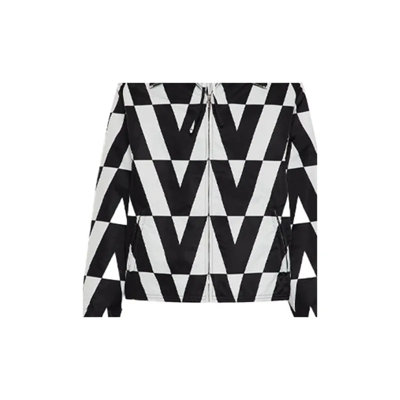 Valentino Optical Print Hooded Windbreaker-4