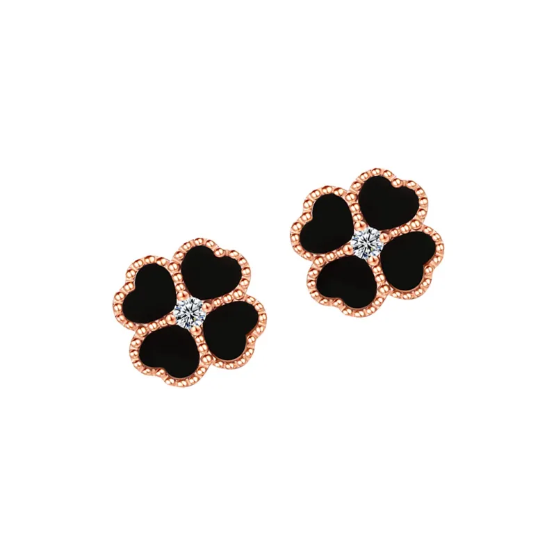 IS YOU 18K Gold Stud Earrings Women's-5