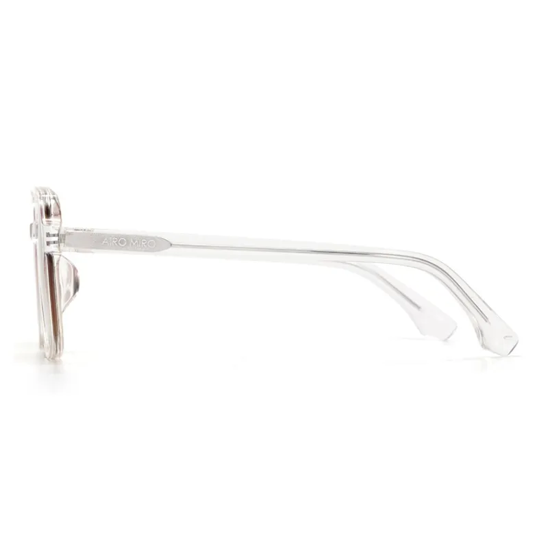 AIRO MIRO Plate Frame Square Oversized Frame Accentuates Face, Lightweight Sunglasses B3004 Unisex Pink-4