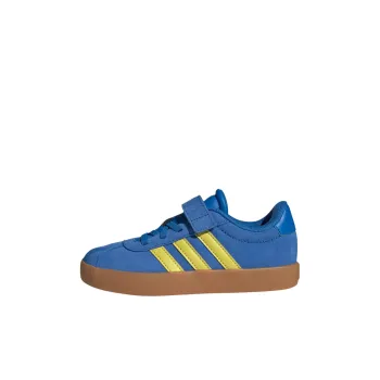Adidas VL COURT 3.0 Anti Slip Wear Resistant Low Top Kids' Skateboarding Shoes Blue Children Aged 3 7 Years Old