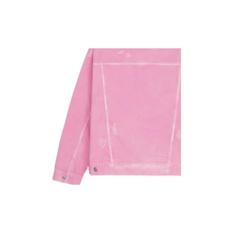 Balenciaga SS22 Denim Jacket Women's Pink-5