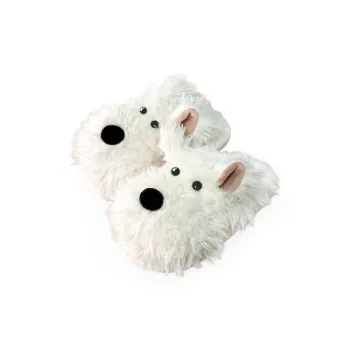 Dream Eater Home Slippers White/Brown