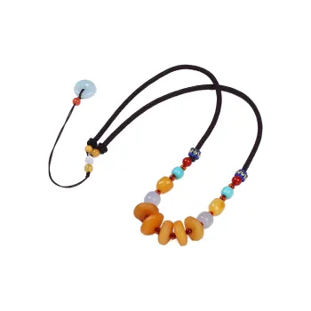 Reverevis Beeswax Amber Necklaces Women's