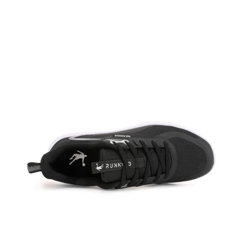 QIAODAN Cushioning Anti-Slip And Wear-Resistant Low-Top Casual Running Shoes Women's Black White-3