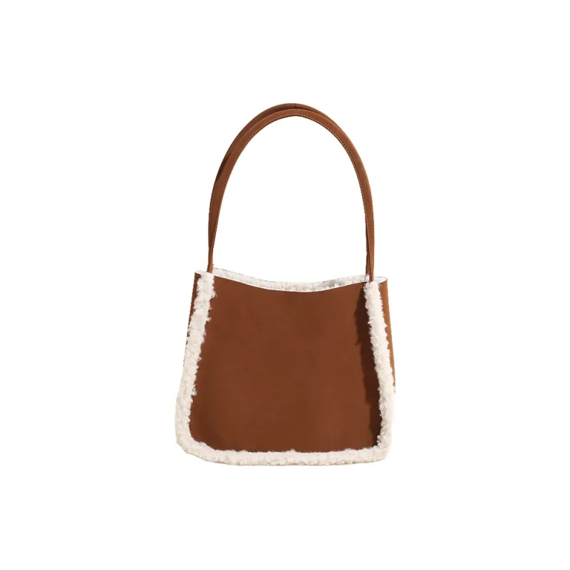 RUIPAI Suede Handbag, Shoulder Bag Regular Women's Brown/Coffee/Caramel/Green-1
