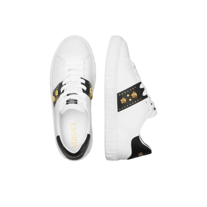 FANSIZHE Greca Low Top Skateboard Shoes Men's White-3