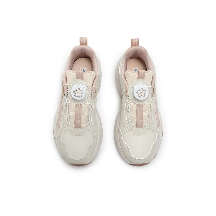 XTEP Non slip Support Low Top Kids Lifestyle Shoes White Sand Gray Brown Pink Kids'-2