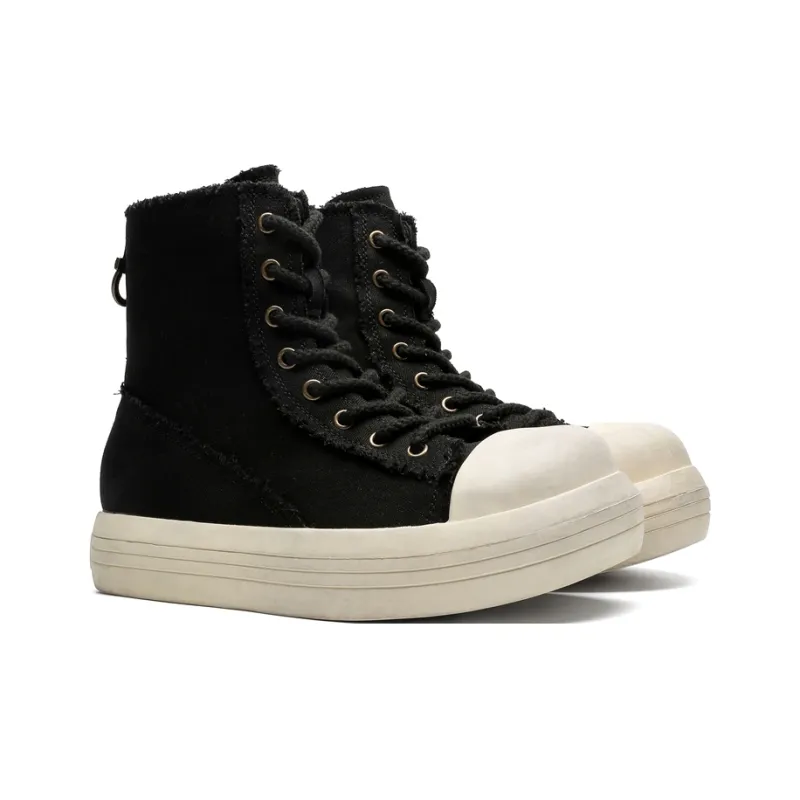 MODENGPAN High Top Canvas Shoes Unisex-1