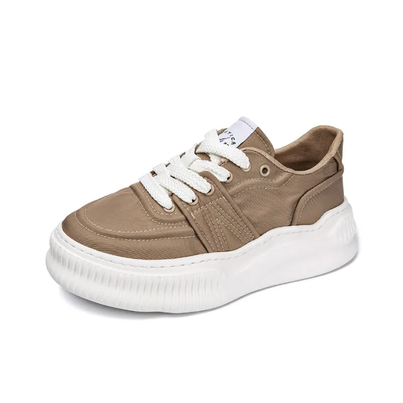 NAUTICA Anti Slip And Wear Resistant Height Increasing Low Top Casual Shoes Men's Apricot-1