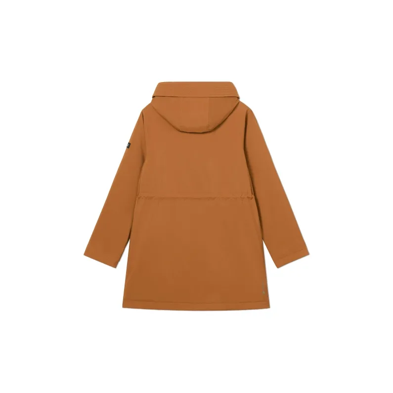 AIGLE Puffer Jacket Women's Mocha Brown Yellow-1
