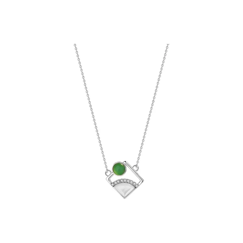 Zheng Baifu Glutinous Jade Jadeite Necklaces Women's-8