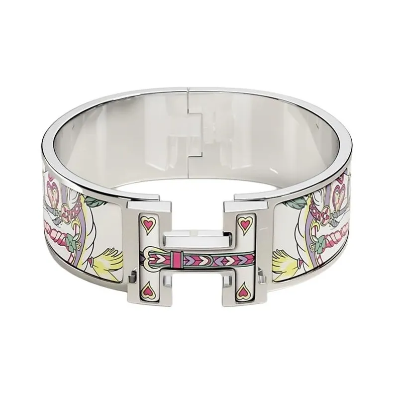 HERMES Enamel Bracelets Men's Multicolor-2
