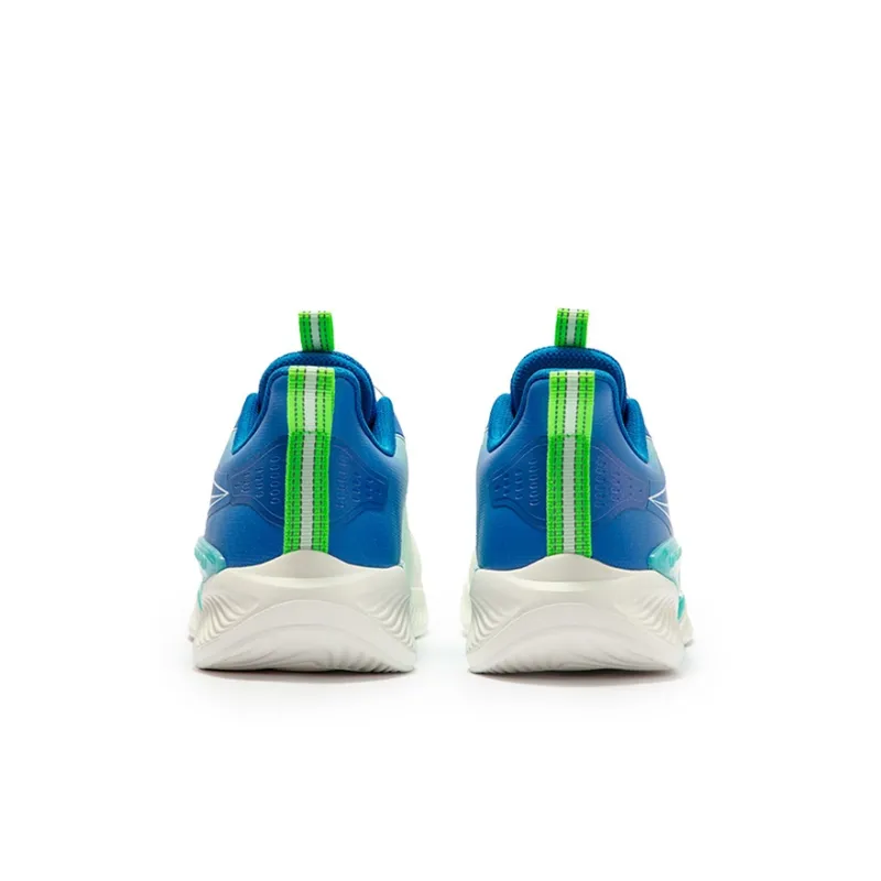 XTEP Qing Feng 5.0 Anti Slip Wear Resistant Low Top Kids' Running Shoes Sail White Prussian Blue Kids'-2