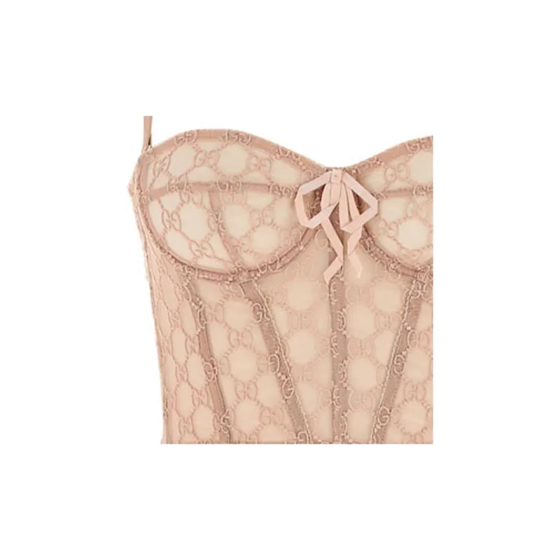 GUCCI Gg Tulle Bralette-2