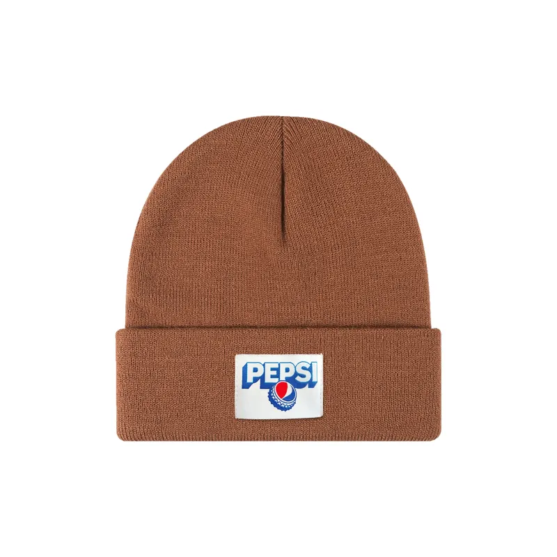 Pepsi Acrylic Beanies Unisex Black Caramel-6