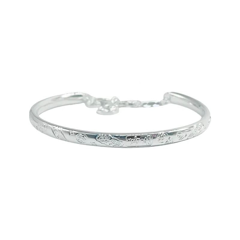 BKBU 999 Fine Silver Bangles Unisex-0