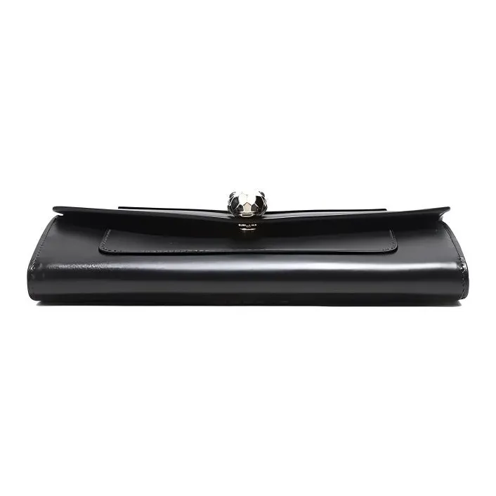BVLGARI SERPENTI Cow Leather Wallet Women's Black-3