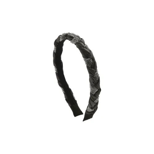 UNABERRY Polyester Faux Crystal Alloy Bottom Clamp Headbands Women's