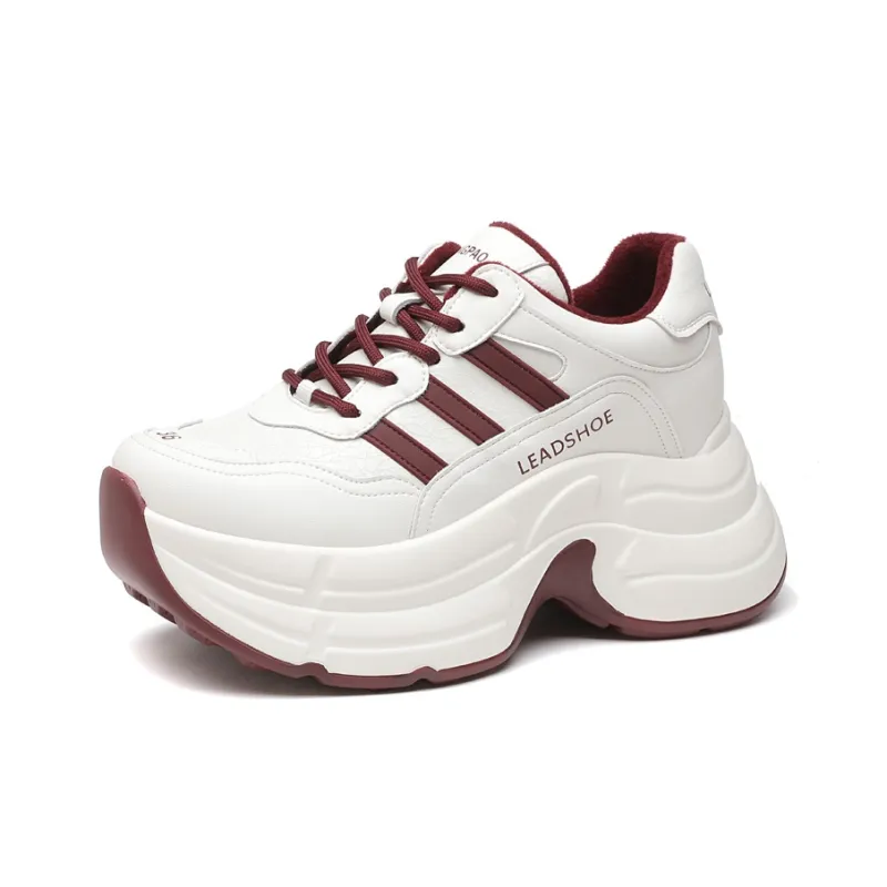 LINGPAO Slip Resistant Low Top Chunky Sneakers Women's-6