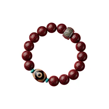 SGE Reconstructed Cinnabar Bracelets Men's
