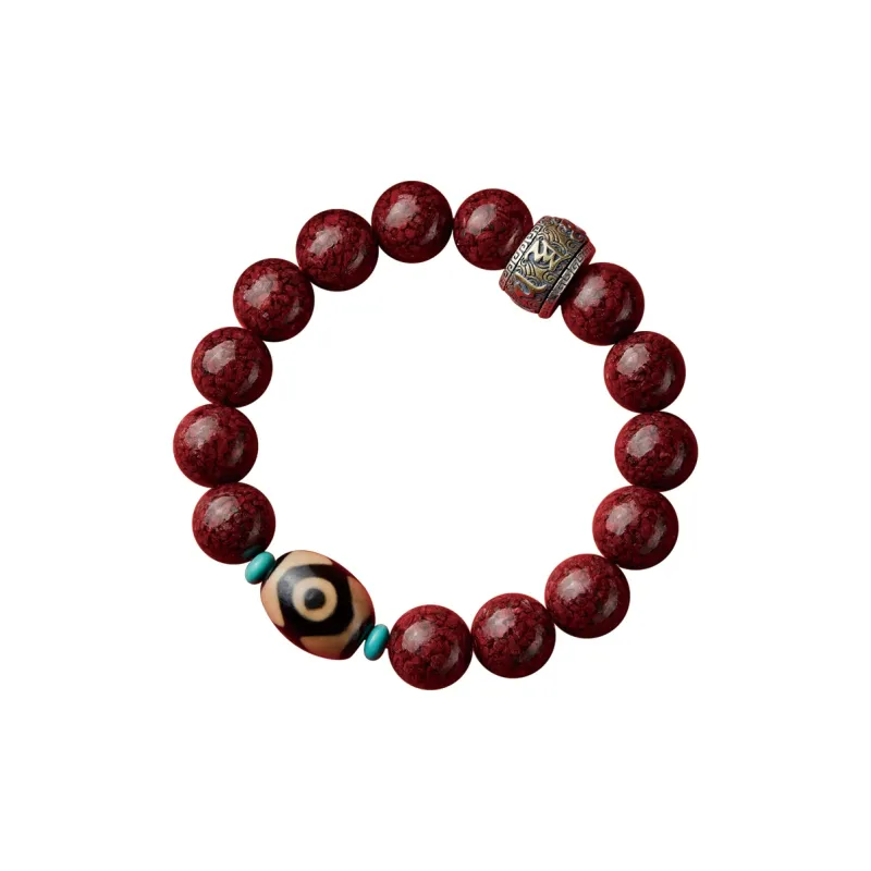 SGE Reconstructed Cinnabar Bracelets Men's-0