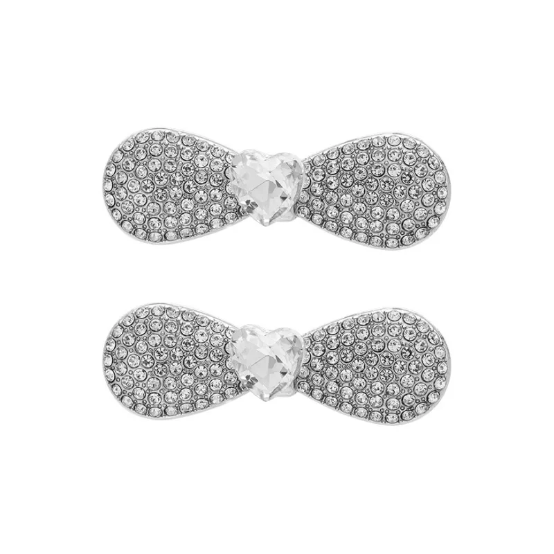 ROYALSASA Alloy Faux Crystal Edge Clip Women's-0