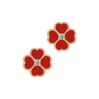 IS YOU 18K Gold Stud Earrings Women's