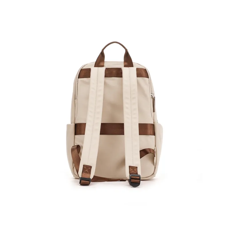 RED DRAGONFLY Fabric Backpack Unisex Apricot/Dark Gray/Black-3